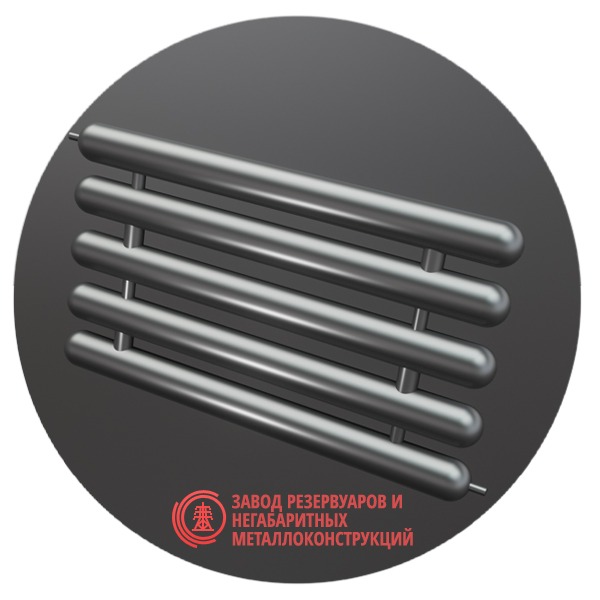 Регистры отопления пятирядные РСЭ-5x76x2.5-1000 мм